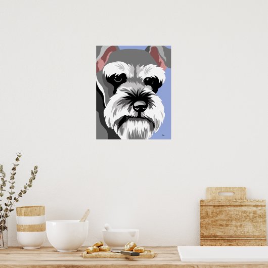 Miniature Schnauzer Dog Posters (Keuken)