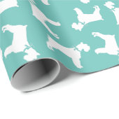 Miniature Schnauzer Dog Puppy Cadeaupapier (Rol Hoek)