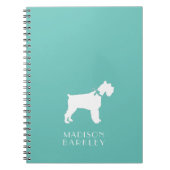 Miniature Schnauzer Dog Puppy Notitieboek (Voorkant)
