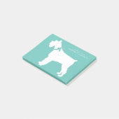 Miniature Schnauzer Dog Puppy Post-it® Notes (Schuin)
