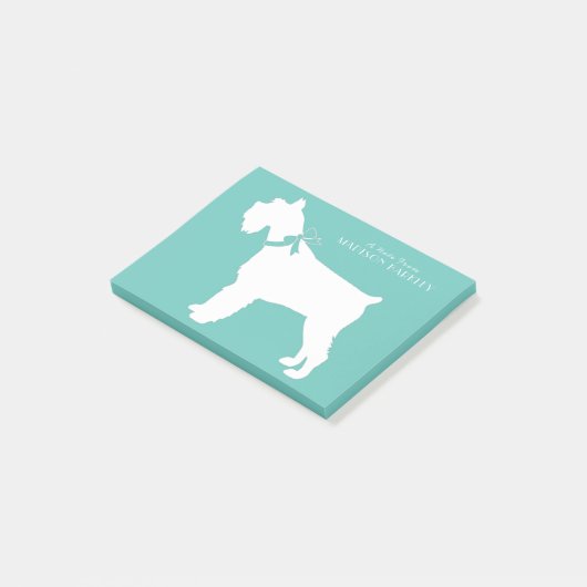 Miniature Schnauzer Dog Puppy Post-it® Notes (Schuin)