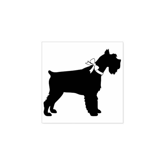 Miniature Schnauzer Dog Puppy Rubberstempel (Afrduk)