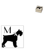 Miniature Schnauzer Dog Puppy Rubberstempel (Gestempeld)