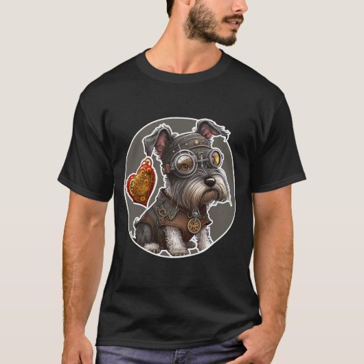 Miniature Schnauzer Dog T-Shirt (Voorkant)