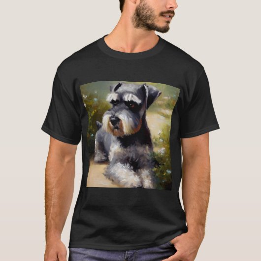 Miniature Schnauzer Dog T-shirt (Voorkant)