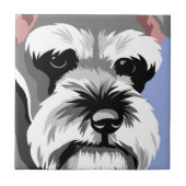 Miniature Schnauzer Dog Tegeltje (Voorkant)