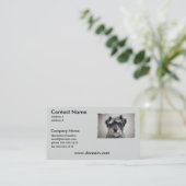 Miniature Schnauzer Dog Visitekaartje (Staand voorkant)