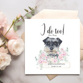 Miniature Schnauzer Dog Wedding Cocktail Napkins Servet