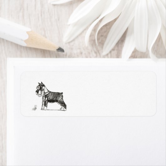 MINIATURE SCHNAUZER ETIKET (Insitu)