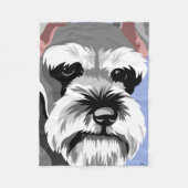 Miniature Schnauzer Gifts Fleece Deken (Voorkant)