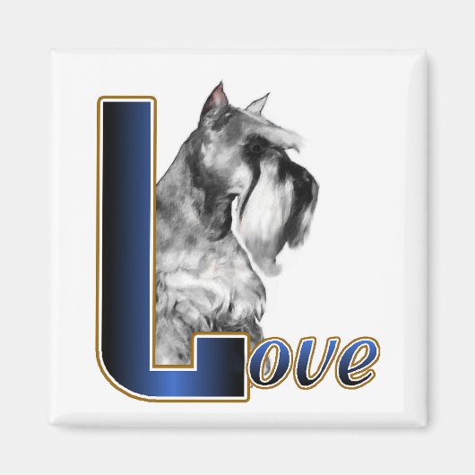 Miniature Schnauzer Gifts Magneet (Voorkant)