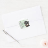 Miniature Schnauzer Gifts Ronde Sticker (Envelop)