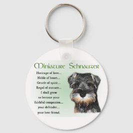 Miniature Schnauzer Gifts Sleutelhanger