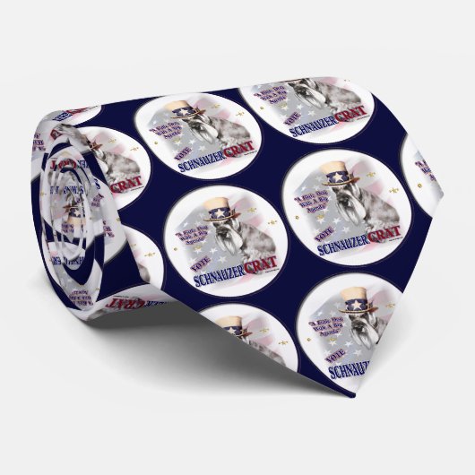 Miniature Schnauzer Gifts Stropdas (Opgerold)