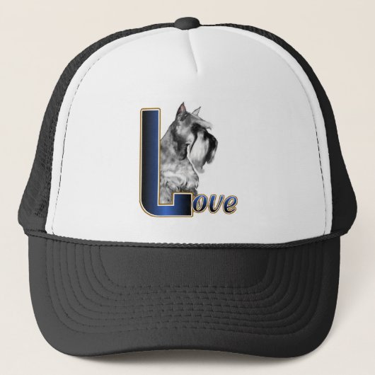 Miniature Schnauzer Gifts Trucker Pet (Voorkant)
