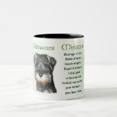 Miniature Schnauzer Gifts Tweekleurige Koffiemok (Center)