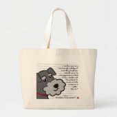 Miniature Schnauzer Grote Tote Bag (Voorkant)