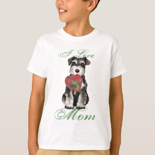 Miniature Schnauzer Heart Ma T-Shirt