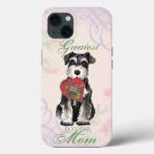 Miniature Schnauzer Heart Mam Case-Mate iPhone Case (Achterkant)