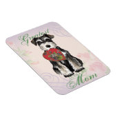 Miniature Schnauzer Heart Mam Magneet (Rechterzijde)