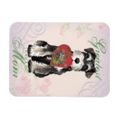 Miniature Schnauzer Heart Mam Magneet (Horizontaal)