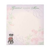 Miniature Schnauzer Heart Mam Notitieblok (Voorkant)