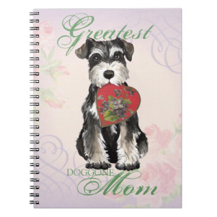 Miniature Schnauzer Heart Mam Notitieboek