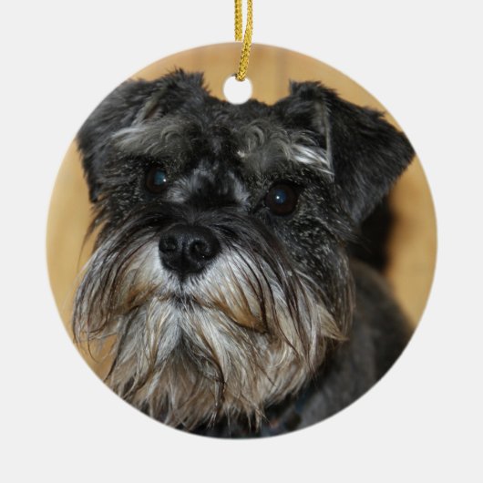 Miniature Schnauzer Keramisch Ornament (Voorkant)