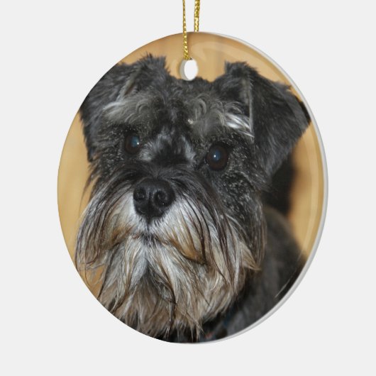 Miniature Schnauzer Keramisch Ornament (Links)