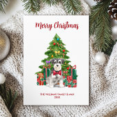 Miniature Schnauzer kerstKaart