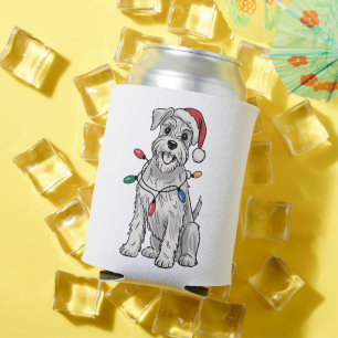 Miniature Schnauzer Kerstmis Xmas Hond Liefhebber Blikjeskoeler