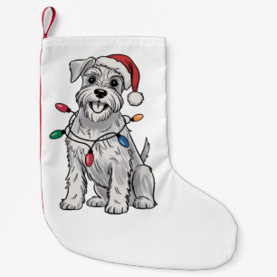Miniature Schnauzer Kerstmis Xmas Hond Liefhebber Kleine Kerstsok