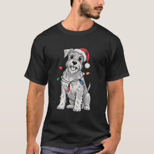 Miniature Schnauzer Kerstmis Xmas Hond Liefhebber T-shirt
