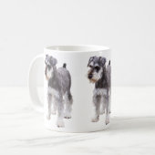 Miniature Schnauzer Koffiemok (Voorkant links)