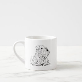 Miniature Schnauzer koffiemok, hondenliefhebber Espresso Kop