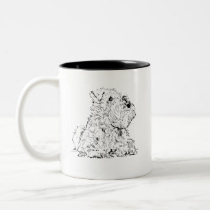 Miniature Schnauzer koffiemok, hondenliefhebber Tweekleurige Koffiemok