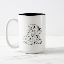 Miniature Schnauzer koffiemok, hondenliefhebber Tweekleurige Koffiemok