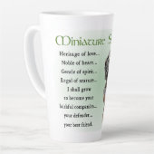 Miniature Schnauzer Latte Mok (Linkerhoek)