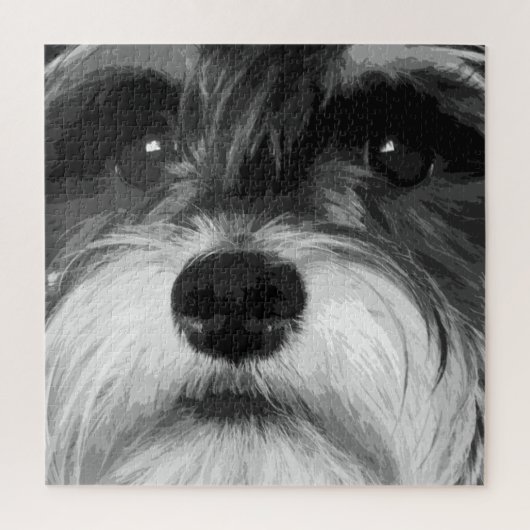 Miniature Schnauzer Legpuzzel (Verticaal)