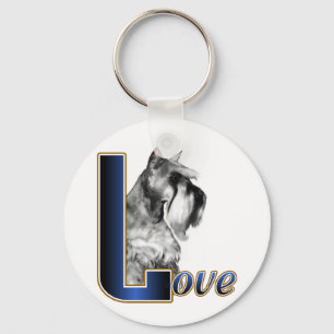 Miniature Schnauzer LIEFDE Sleutelhanger