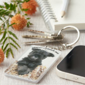 "Miniature Schnauzer Love" Acrylische Sleutelhange Sleutelhanger (Voorkant Rechts)