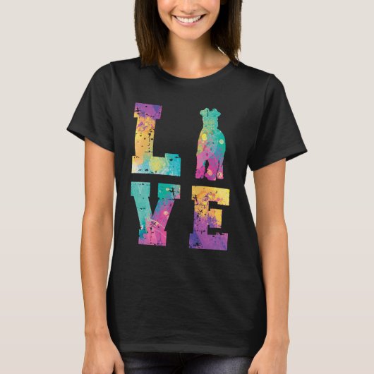 Miniature Schnauzer Love T-shirt (Voorkant)