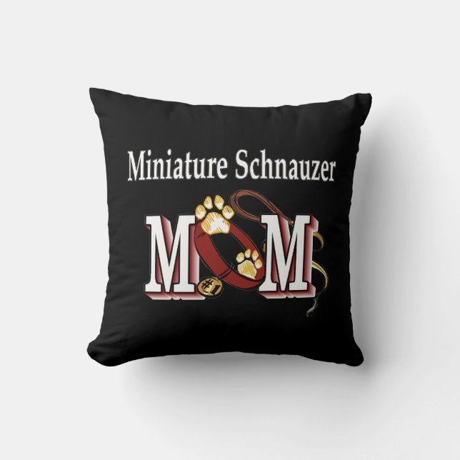 Miniature Schnauzer Ma Kussen (Voorkant)