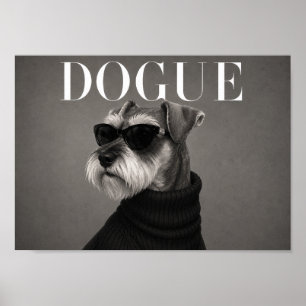 Miniature Schnauzer Mode Redactioneel Honden Kunst Poster