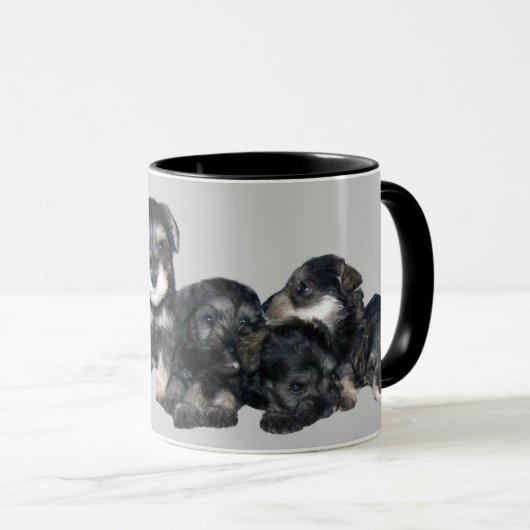 Miniature Schnauzer Mok (Voorkant rechts)