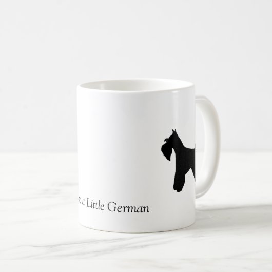 Miniature Schnauzer Mok (Voorkant rechts)