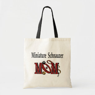 Miniature Schnauzer MOM Canvas tas