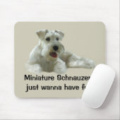 Miniature Schnauzer Mousepad Muismat (Met muis)