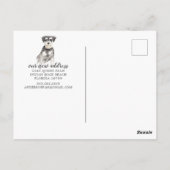 Miniature Schnauzer Moving Announcement Briefkaart (Achterkant)