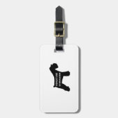 Miniature_Schnauzer name silo Bagagelabel (Voorkant verticaal)